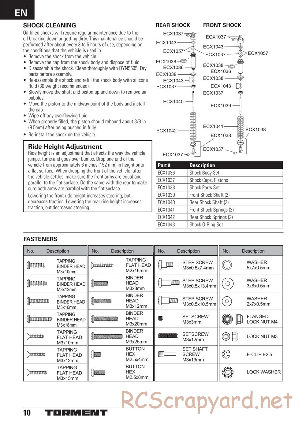 ECX - Torment 2WD - Manual - Page 10