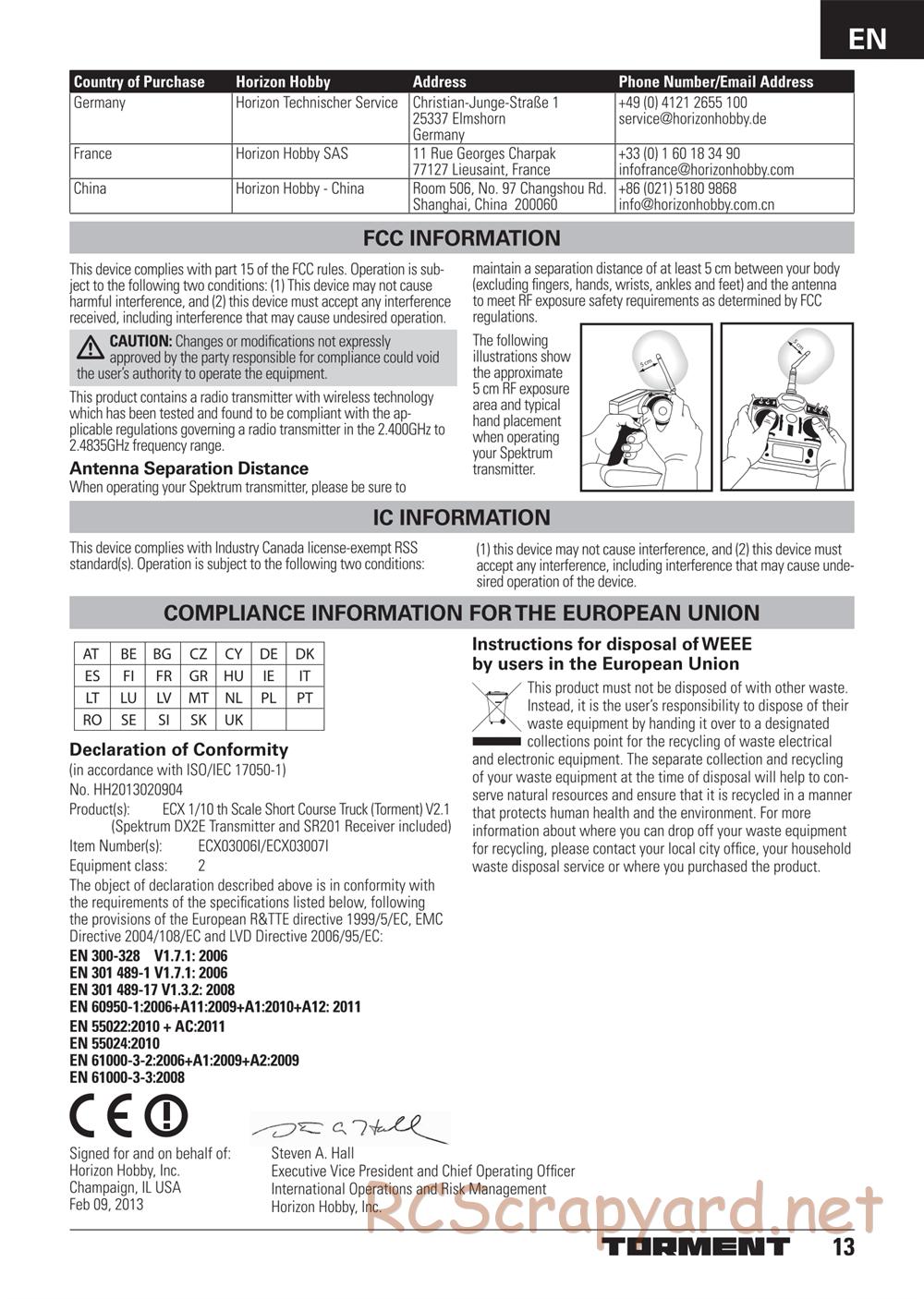 ECX - Torment 2WD - Manual - Page 13