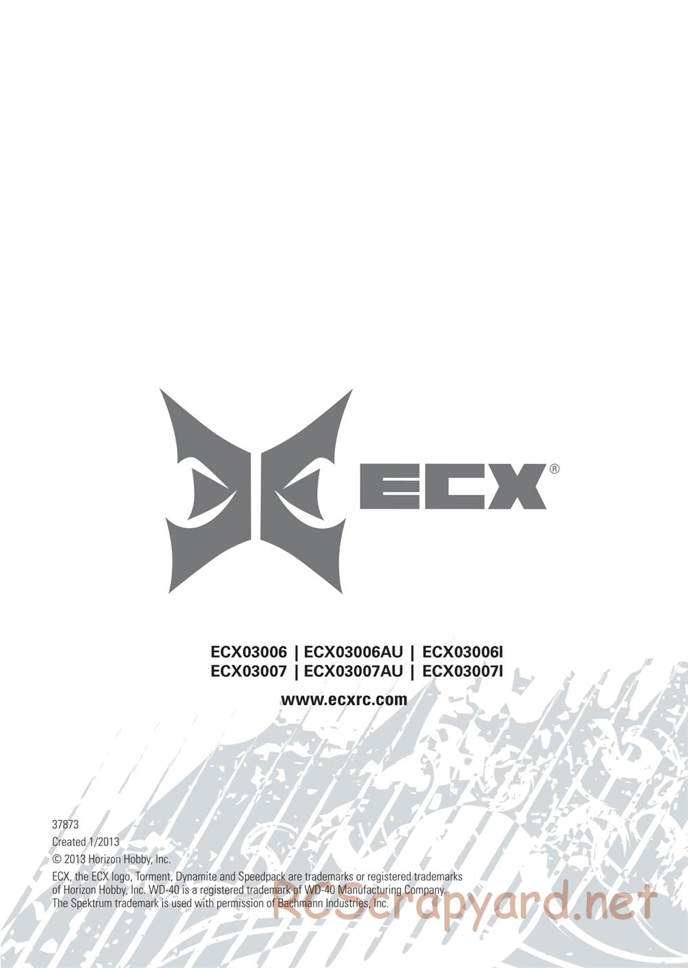 ECX - Torment 2WD - Manual - Page 18