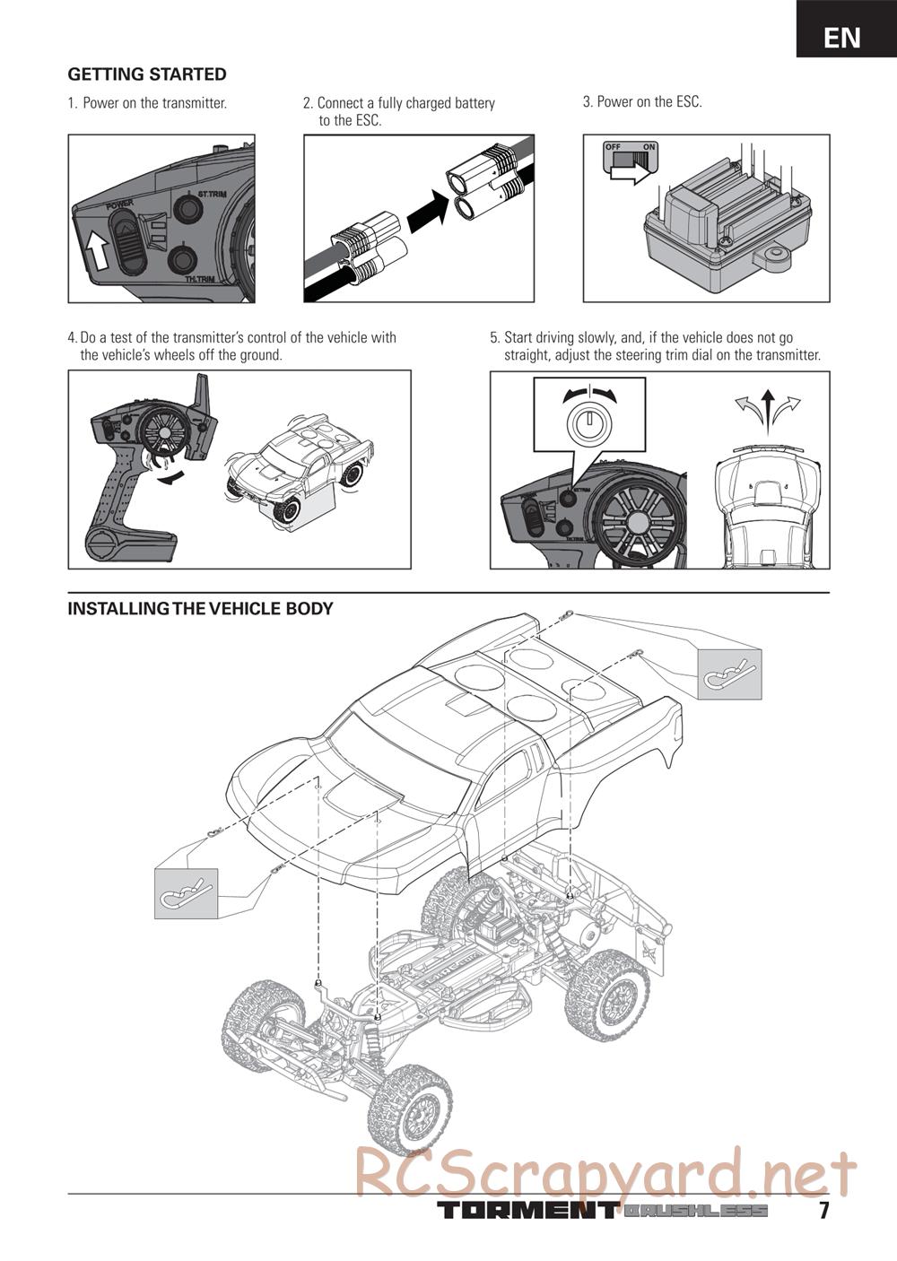ECX - Torment Brushless 2WD - Manual - Page 7