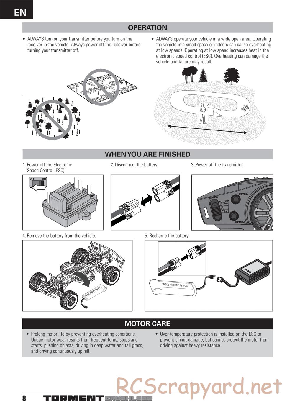 ECX - Torment Brushless 2WD - Manual - Page 8