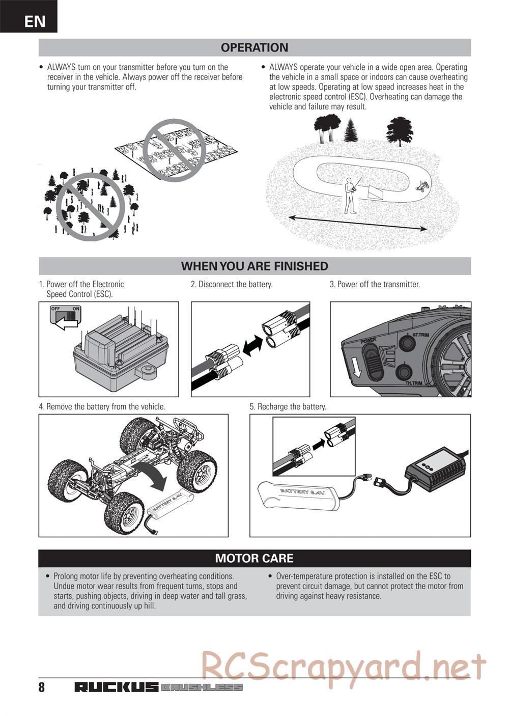 ECX - Ruckus 2WD Bl - Manual - Page 8
