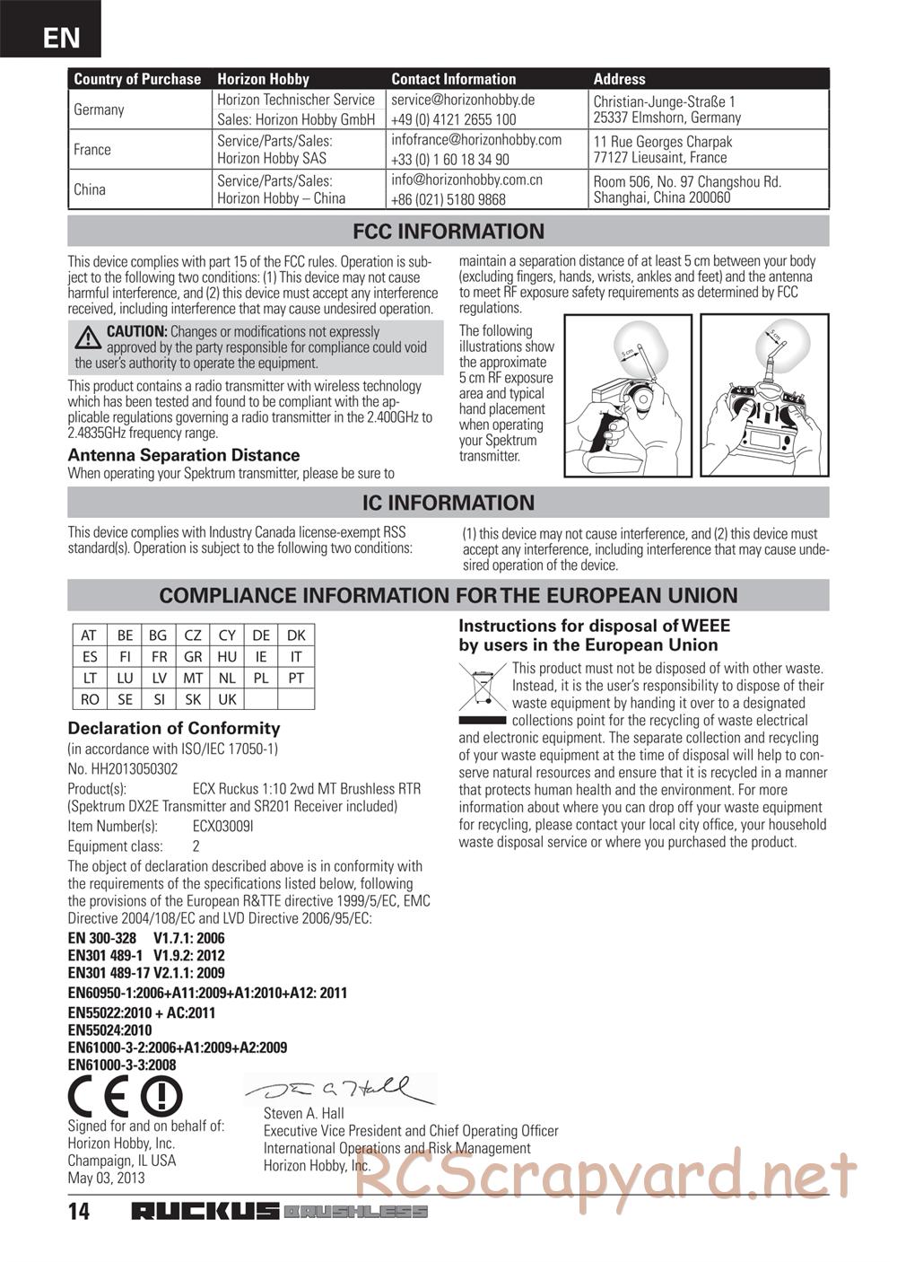 ECX - Ruckus 2WD Bl - Manual - Page 14