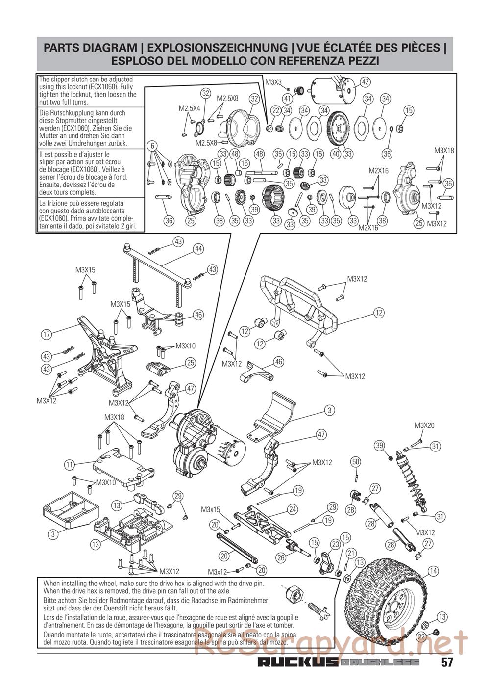 ECX - Ruckus 2WD Bl - Manual - Page 16