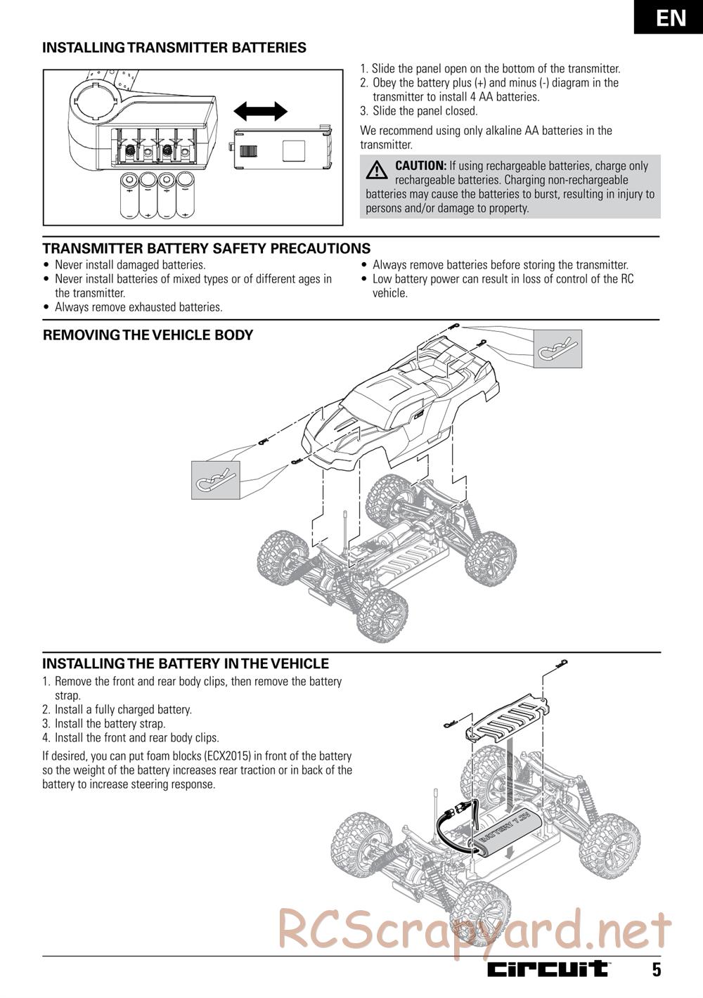ECX - Circuit 4WD - Manual - Page 5