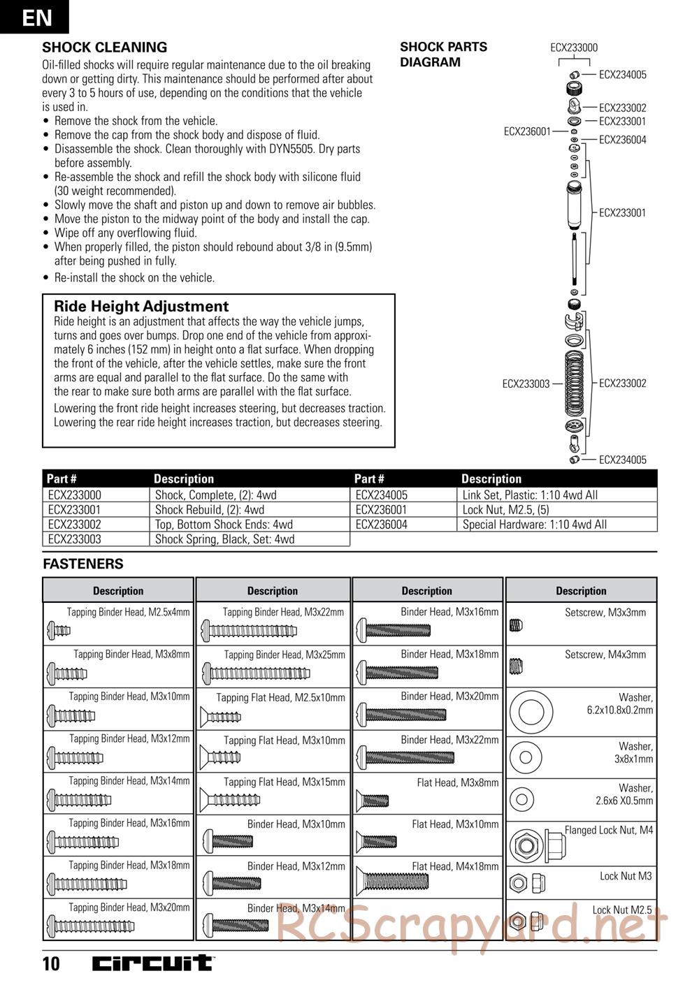 ECX - Circuit 4WD - Manual - Page 10
