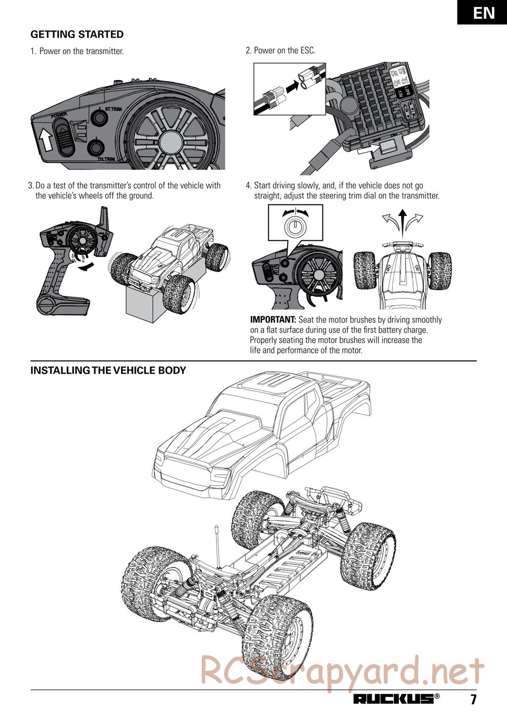 ECX - Ruckus 4WD - Manual - Page 7