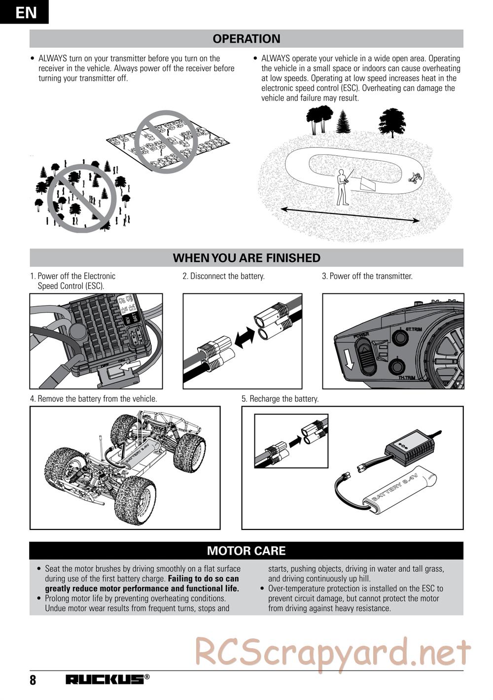 ECX - Ruckus 4WD - Manual - Page 8