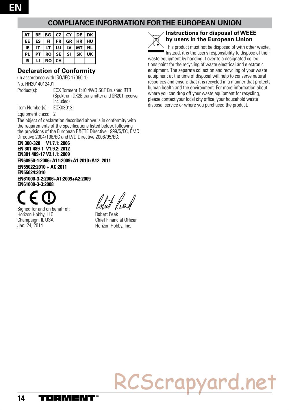 ECX - Torment 4WD 1:10 - Manual - Page 14