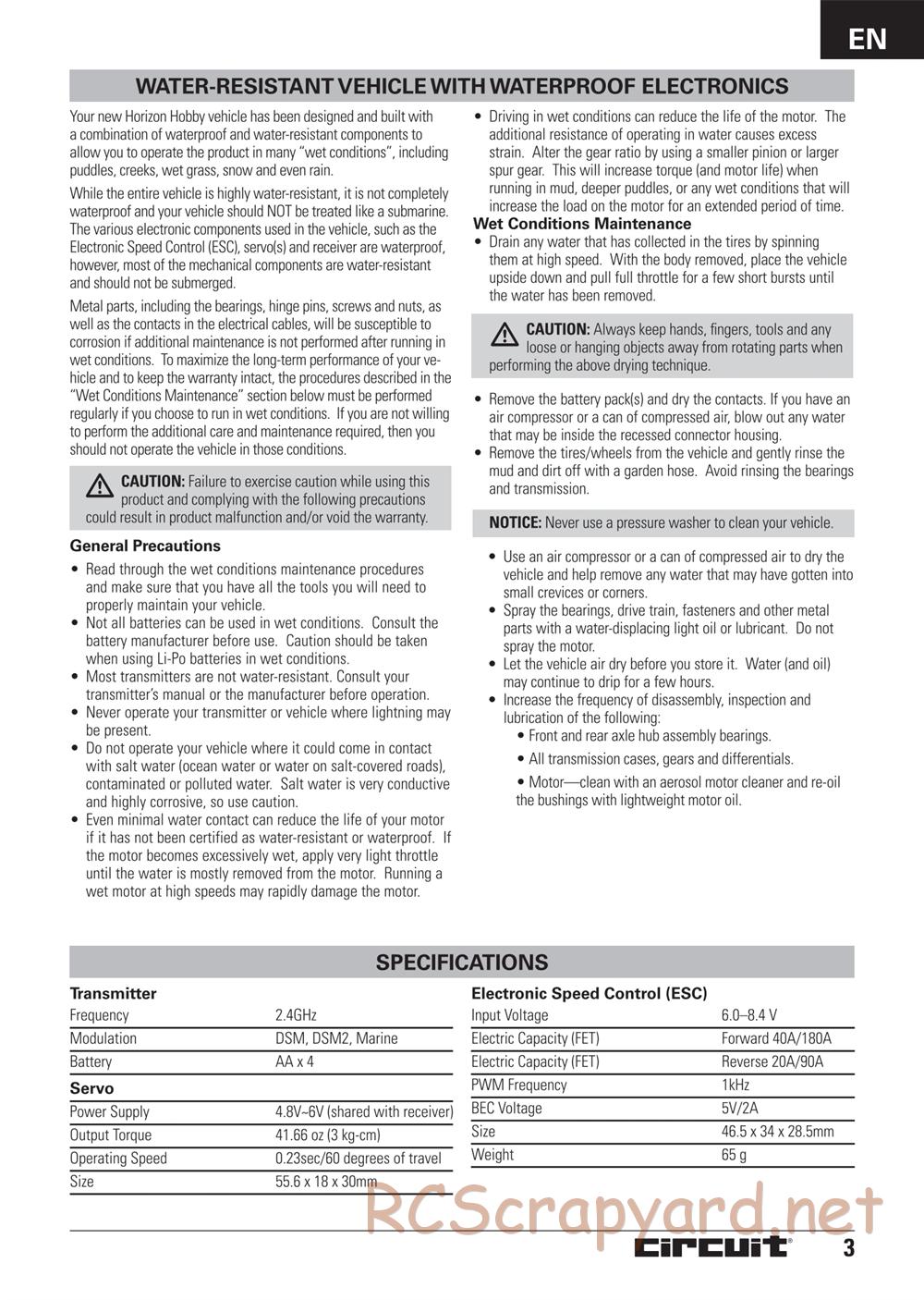 ECX - Circuit 2WD - Manual - Page 3