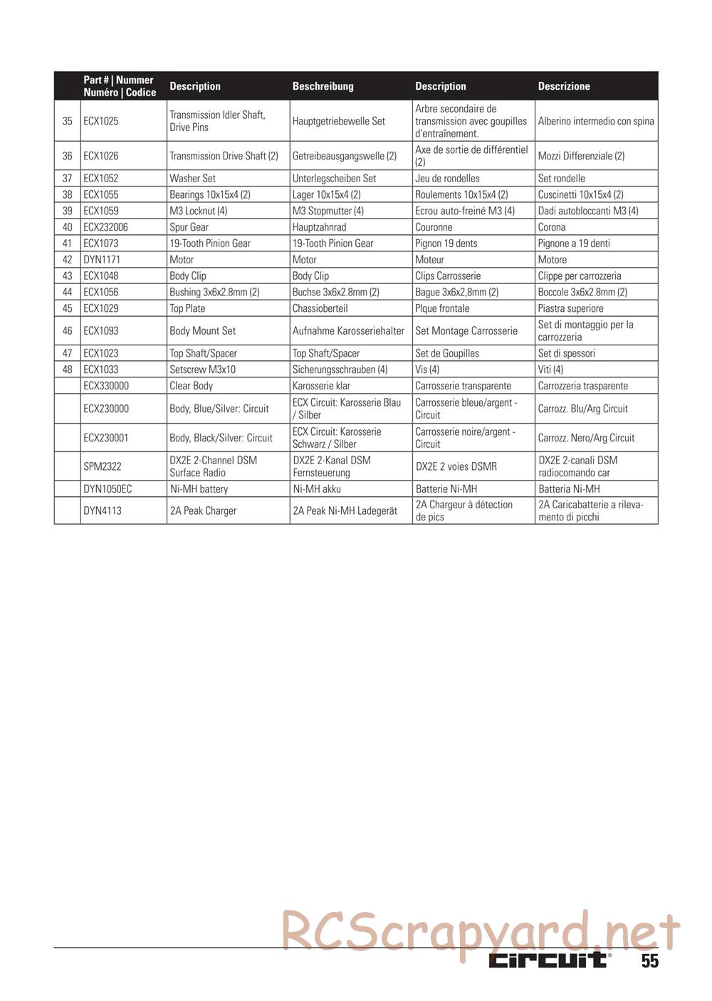 ECX - Circuit 2WD - Manual - Page 17