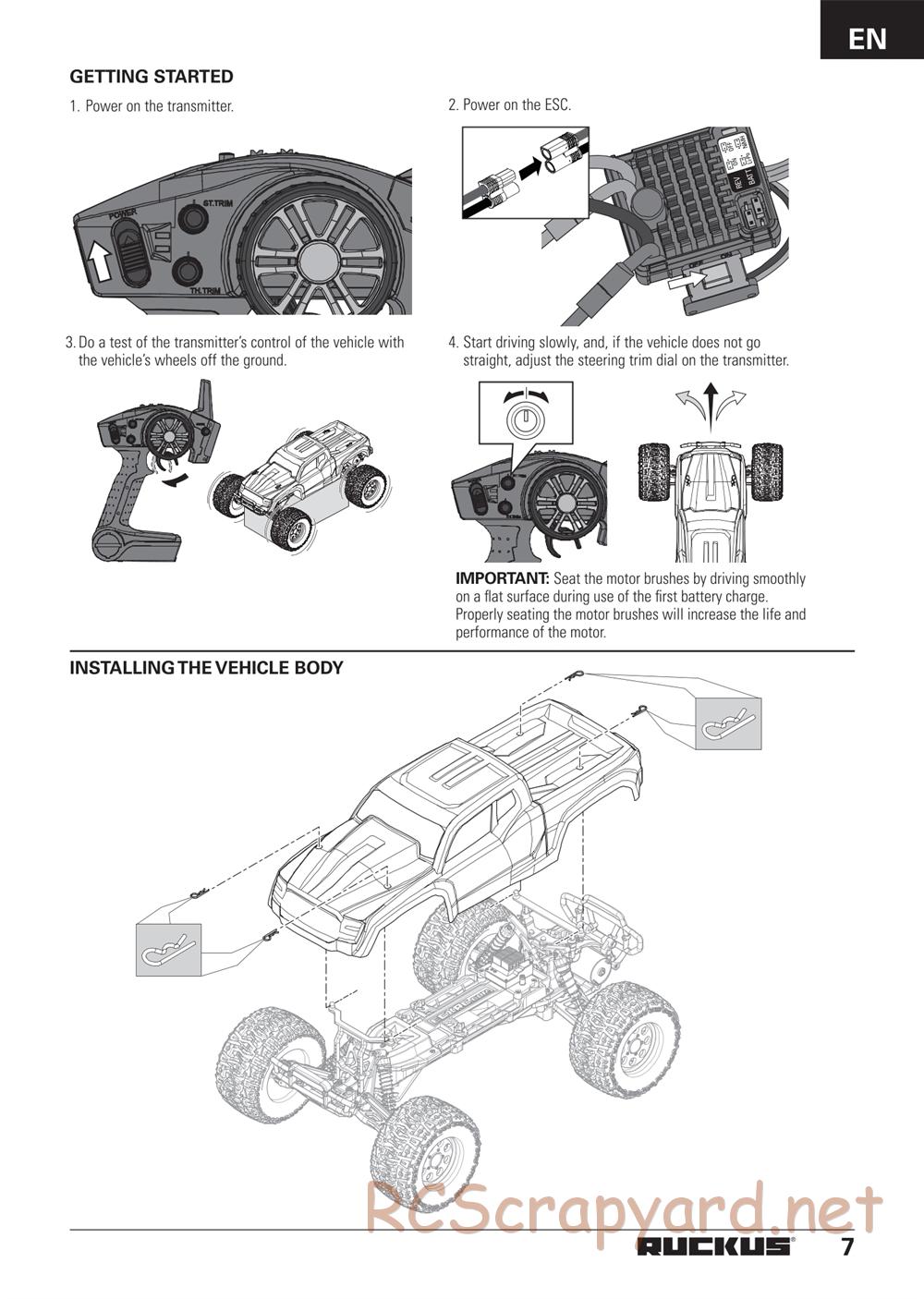 ECX - Ruckus 2WD - Manual - Page 7