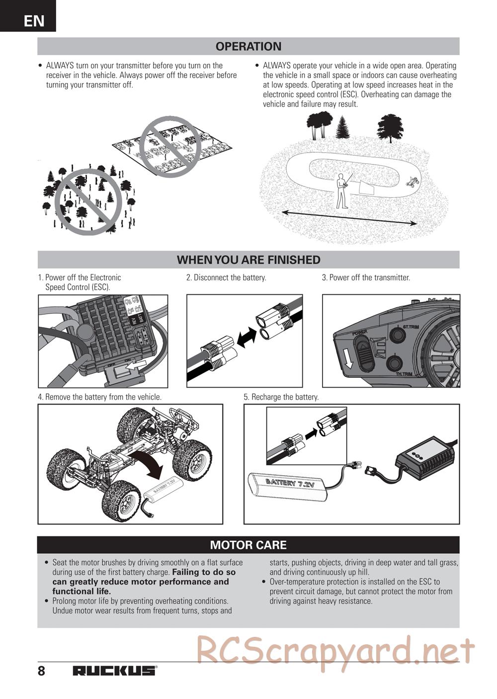 ECX - Ruckus 2WD - Manual - Page 8