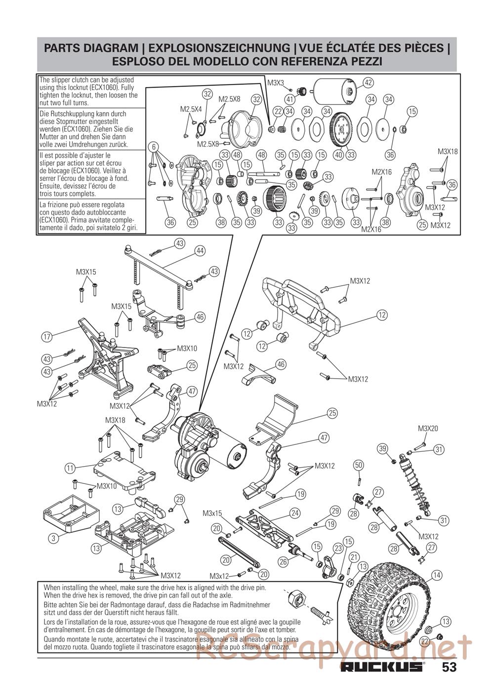 ECX - Ruckus 2WD - Manual - Page 15