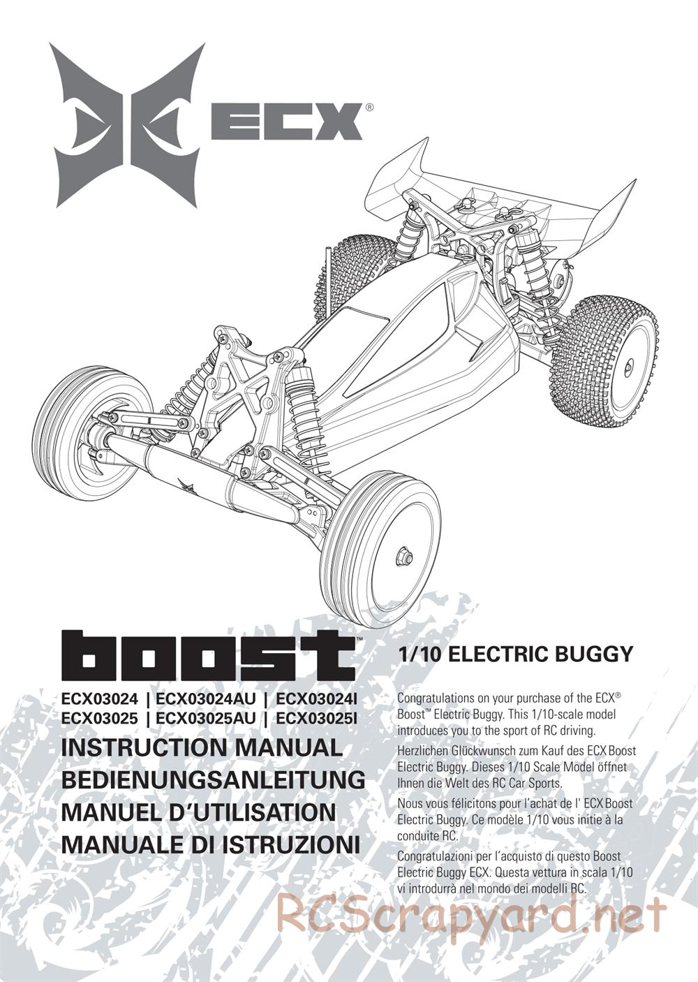 ECX - Boost 2WD - Manual - Page 1