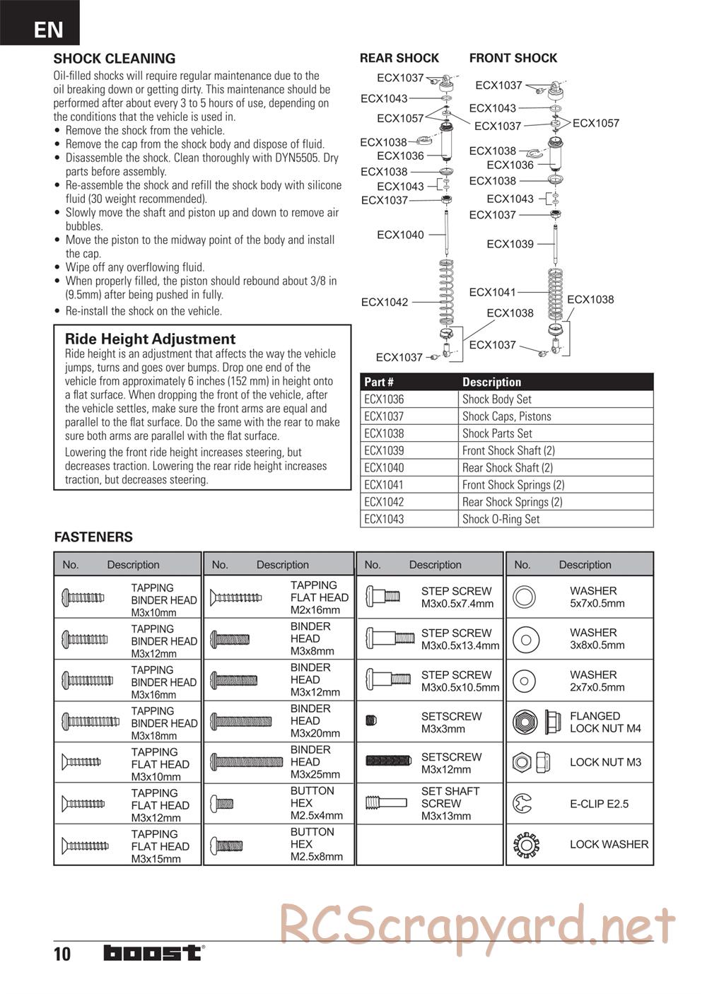 ECX - Boost 2WD - Manual - Page 10