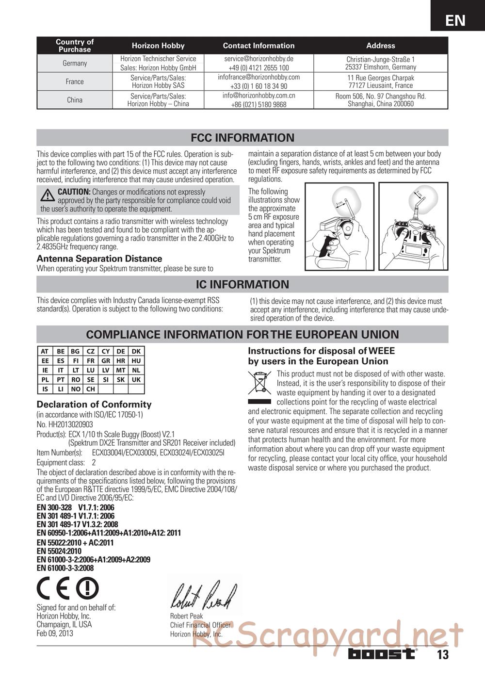 ECX - Boost 2WD - Manual - Page 13