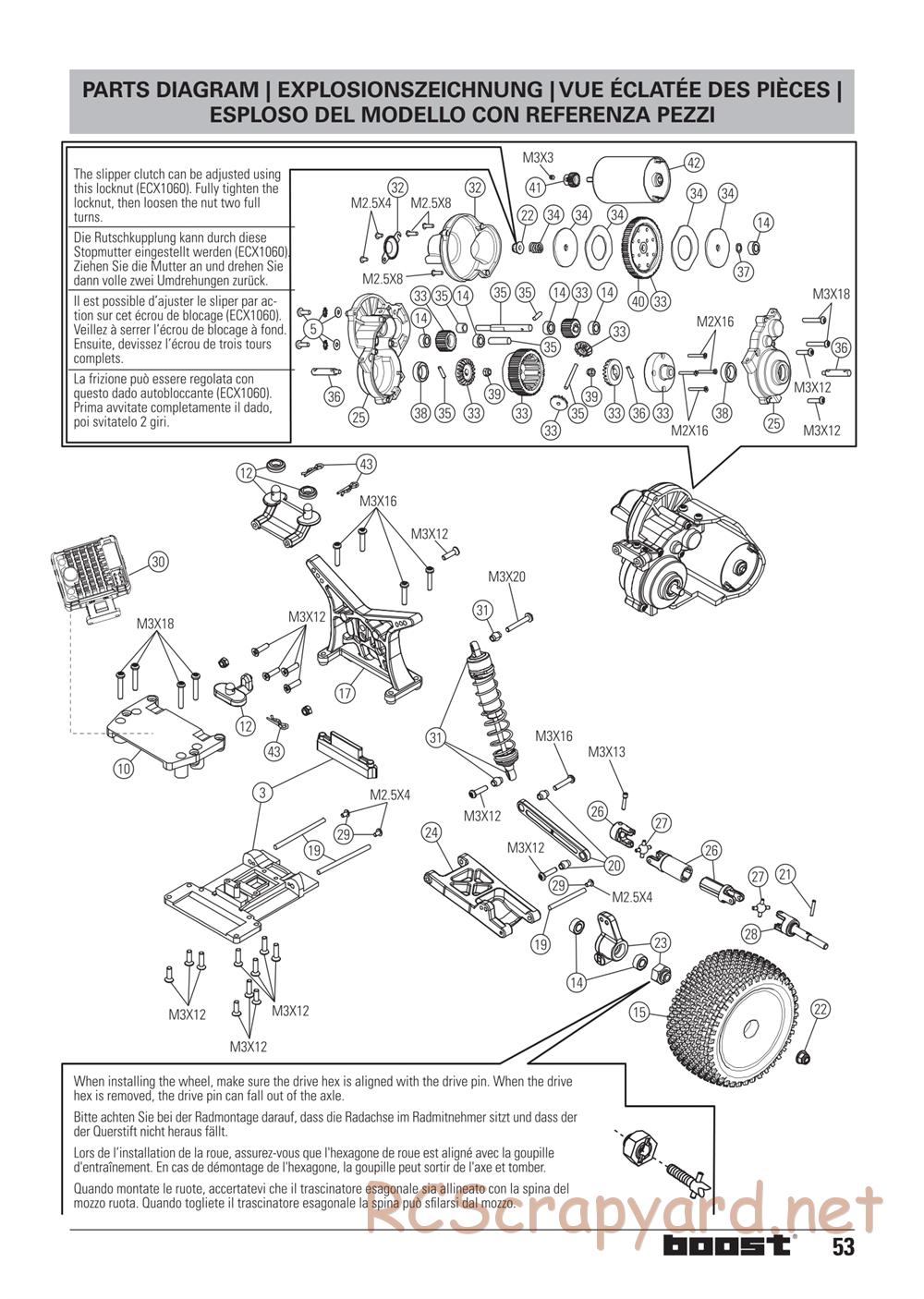 ECX - Boost 2WD - Exploded View - Page 15