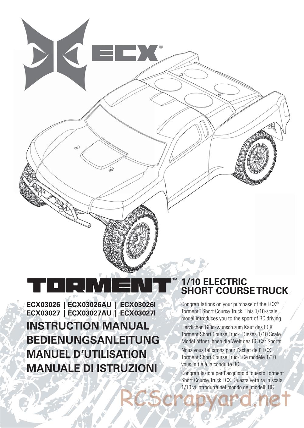 ECX - Torment 2WD - Manual - Page 1