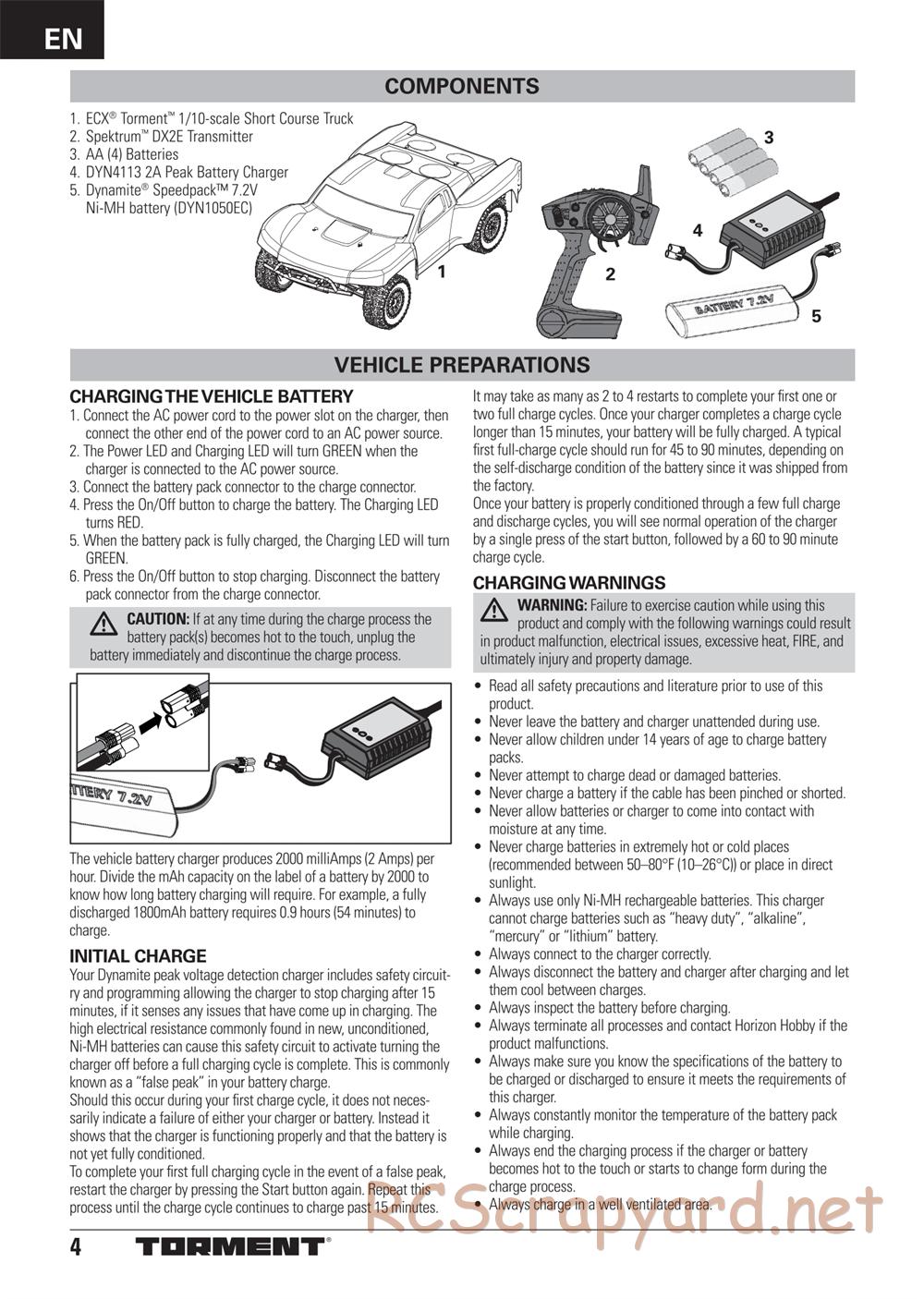 ECX - Torment 2WD - Manual - Page 4