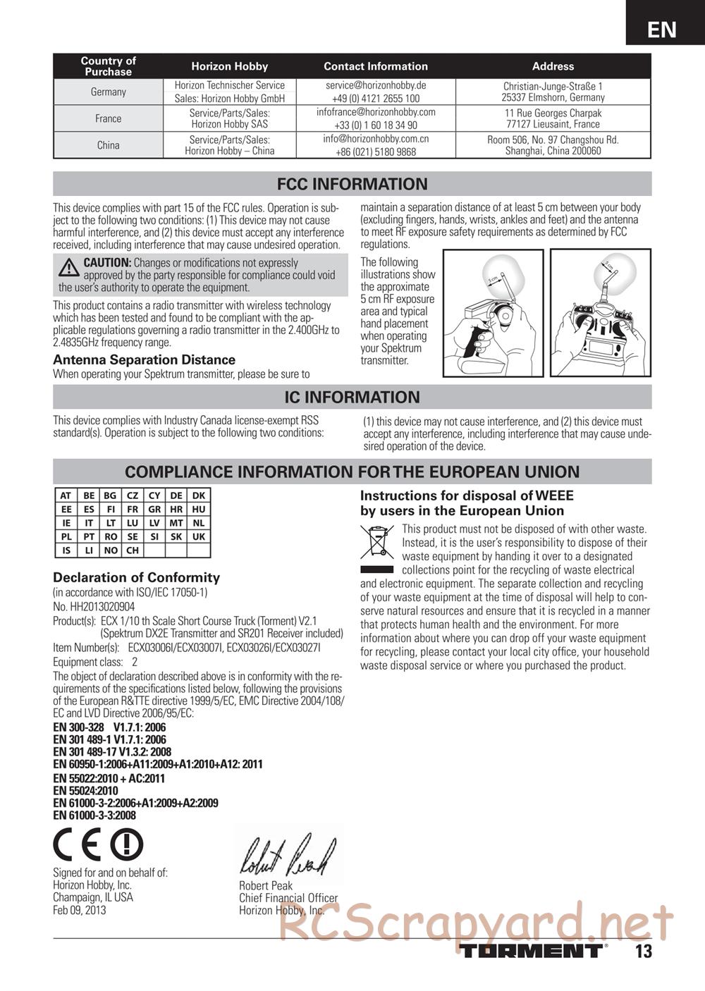 ECX - Torment 2WD - Manual - Page 13
