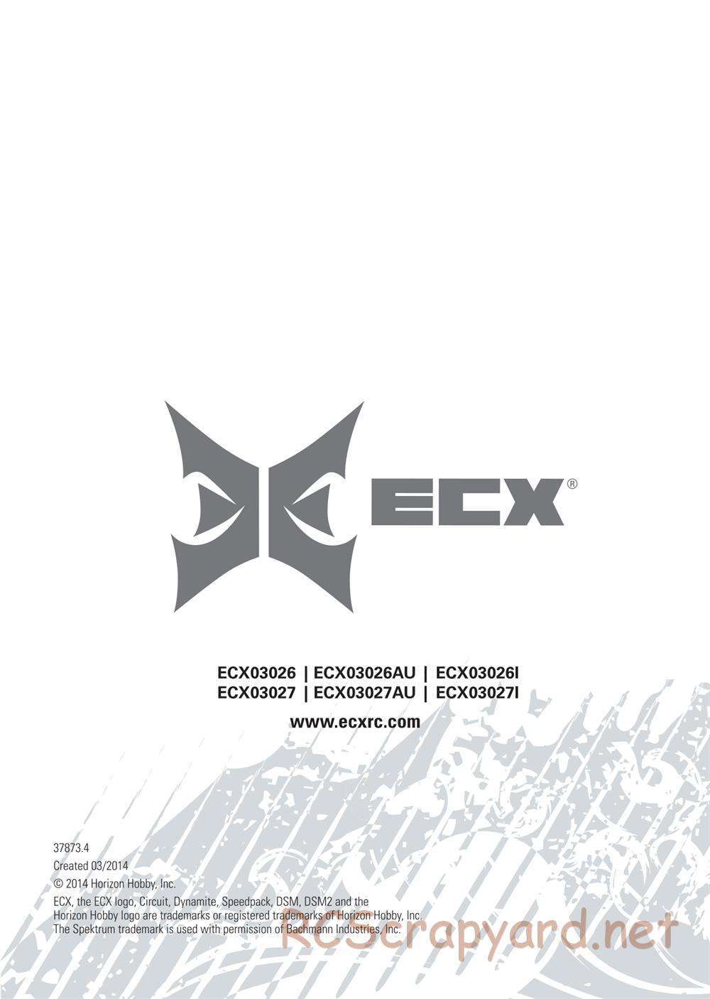 ECX - Torment 2WD - Manual - Page 18