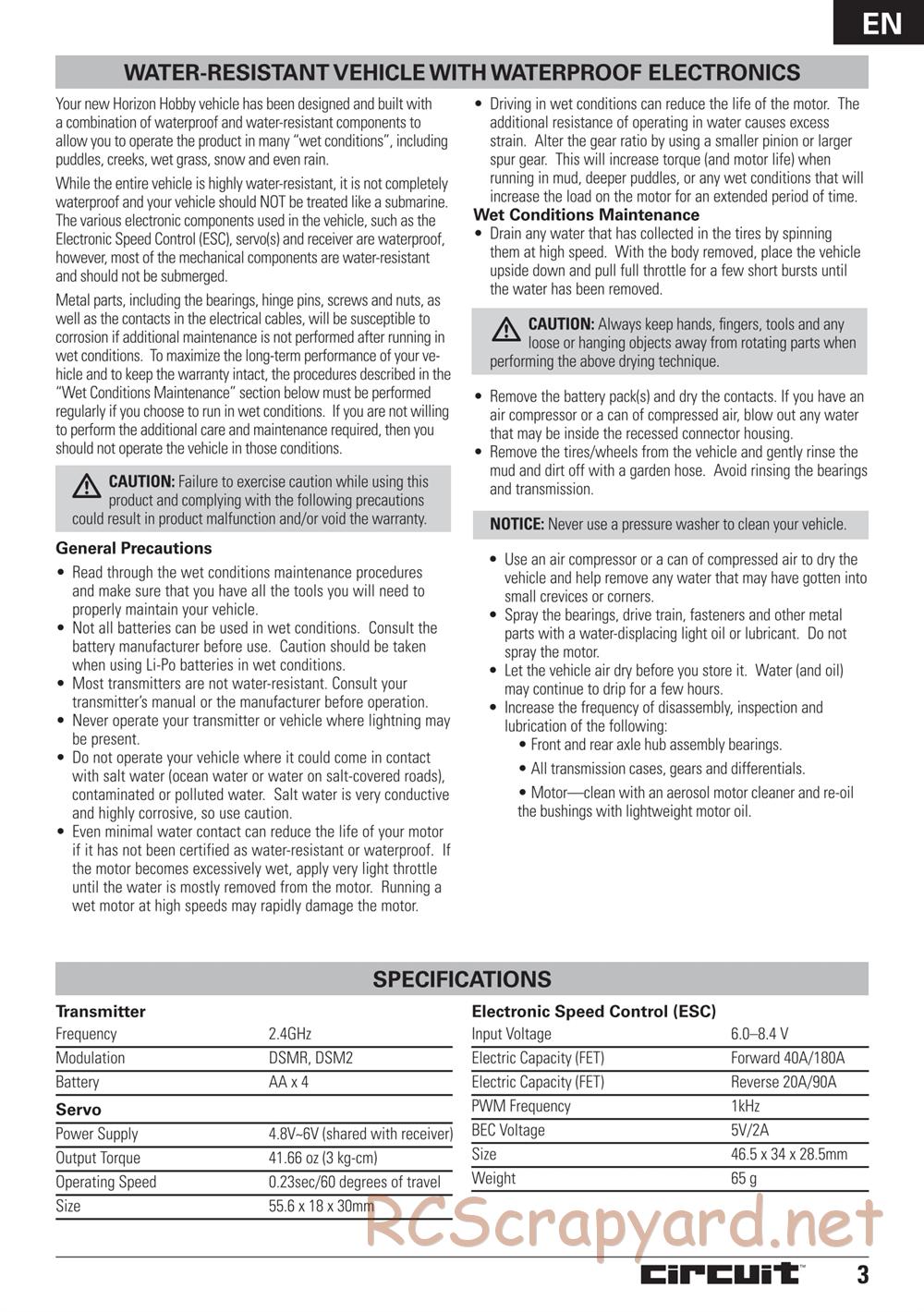 ECX - Circuit 2WD - Manual - Page 3