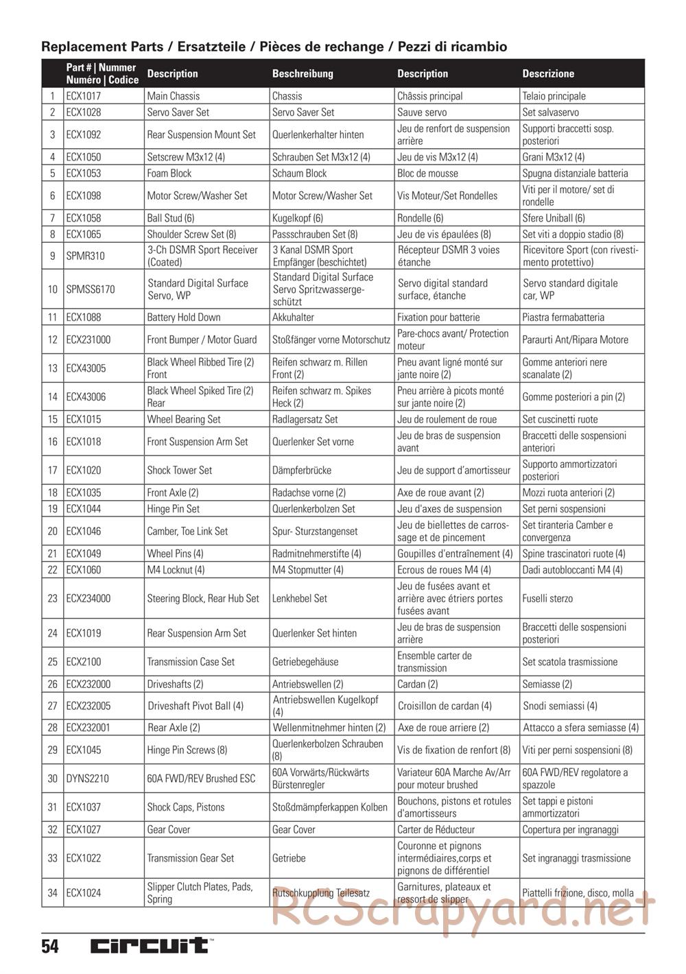ECX - Circuit 2WD - Manual - Page 16