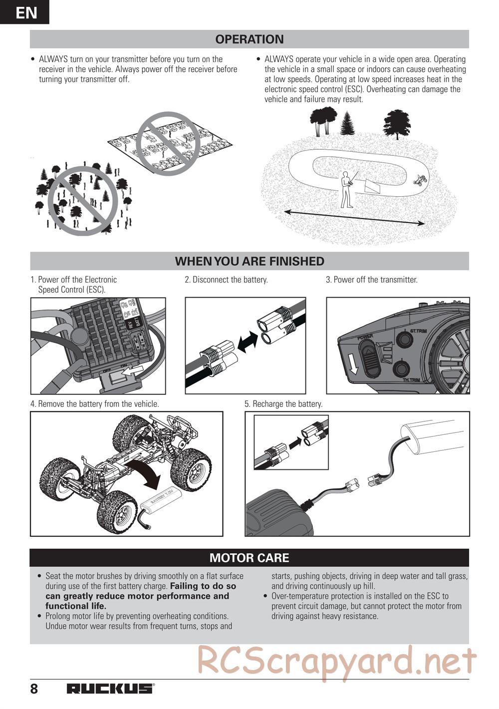 ECX - Ruckus 2WD - Manual - Page 8