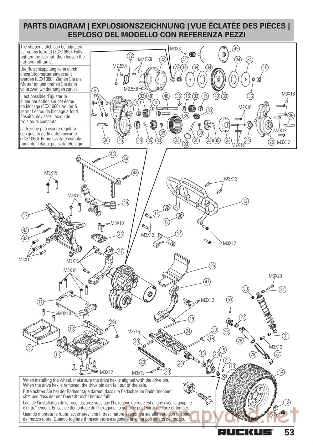 ECX - Ruckus 2WD - Manual - Page 15