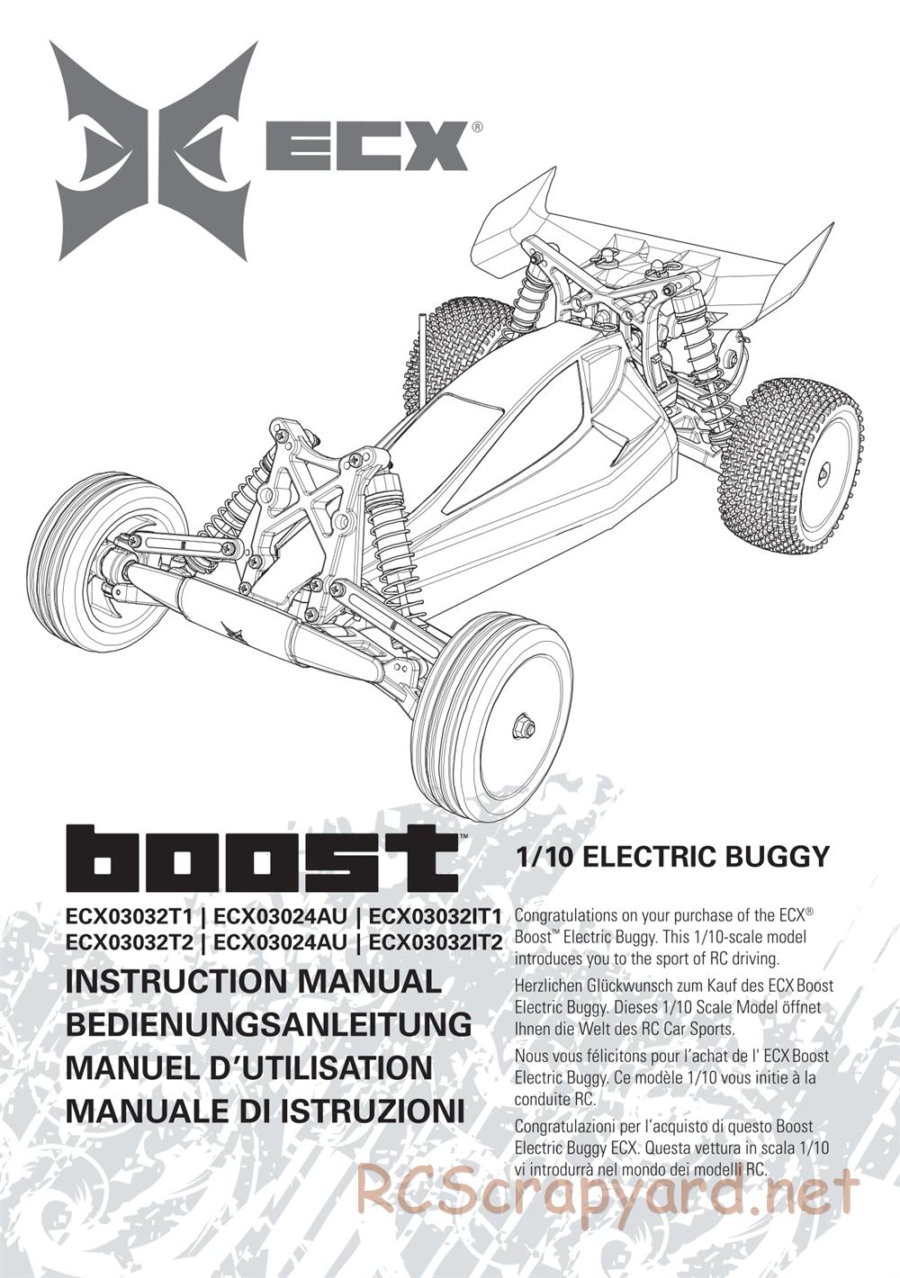 ECX - Boost 2WD - Manual - Page 1