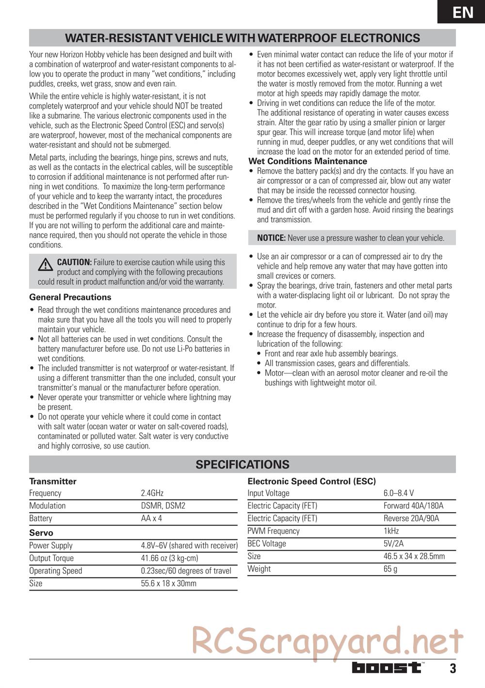 ECX - Boost 2WD - Manual - Page 3