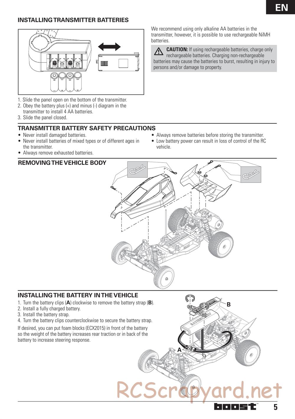 ECX - Boost 2WD - Manual - Page 5