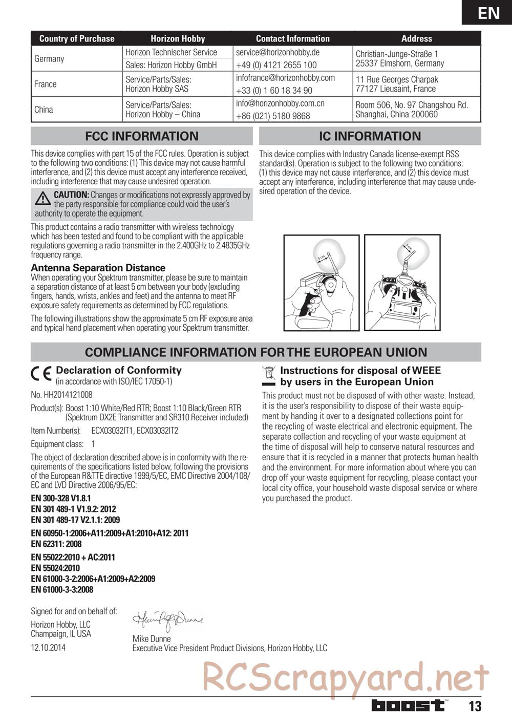 ECX - Boost 2WD - Manual - Page 13
