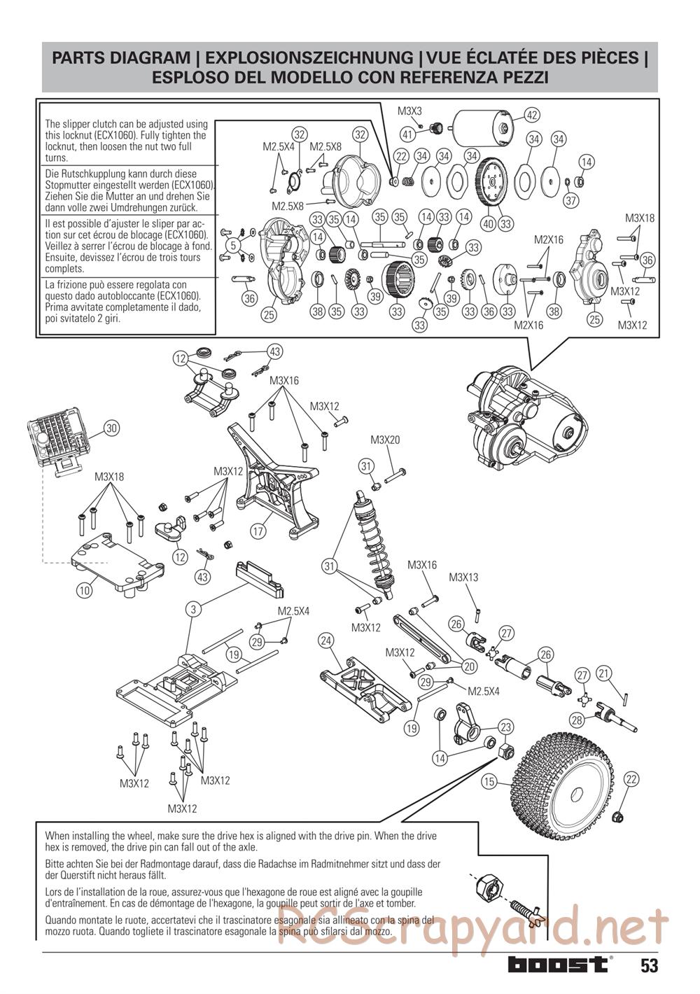 ECX - Boost 2WD - Exploded View - Page 15