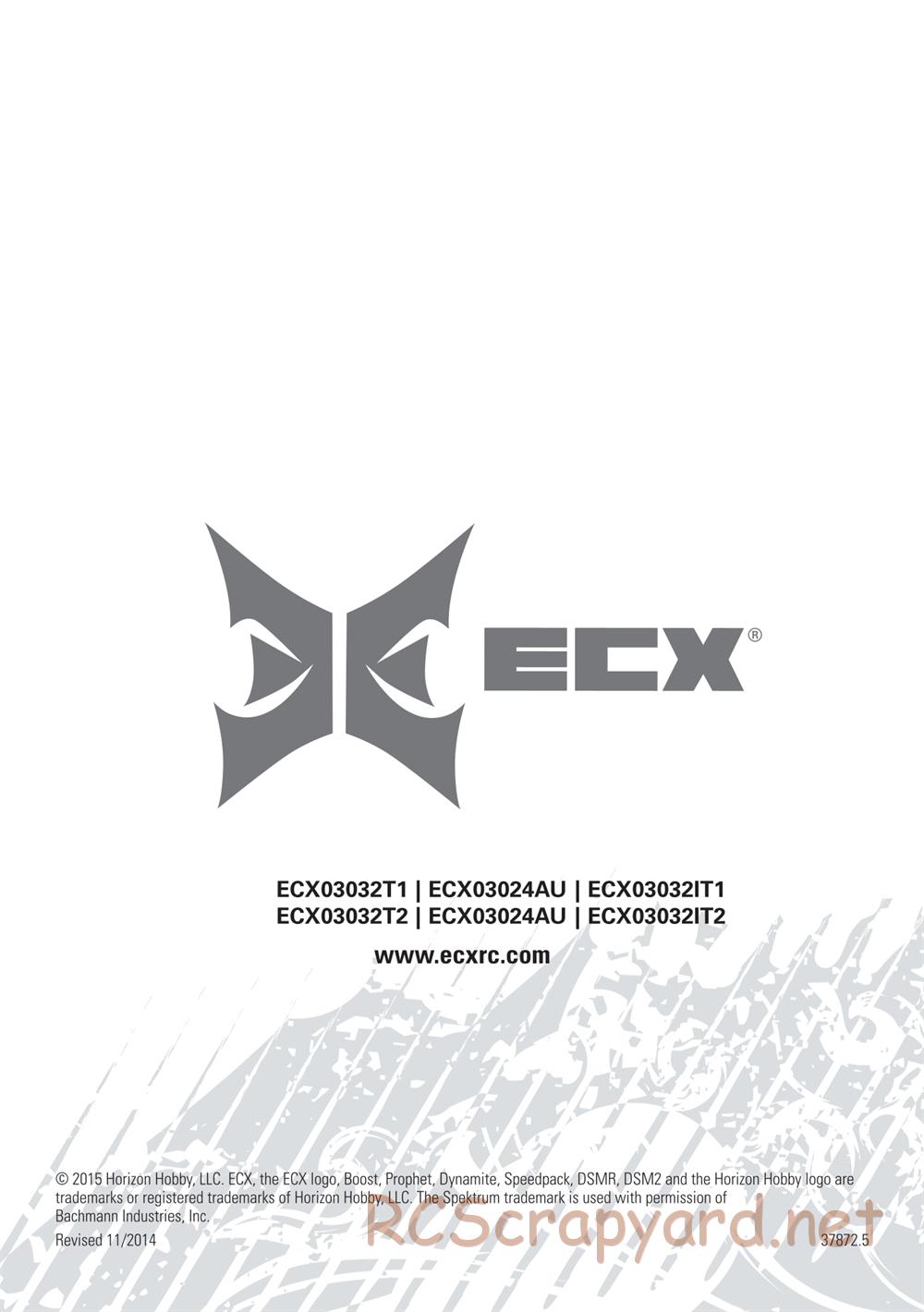 ECX - Boost 2WD - Manual - Page 19