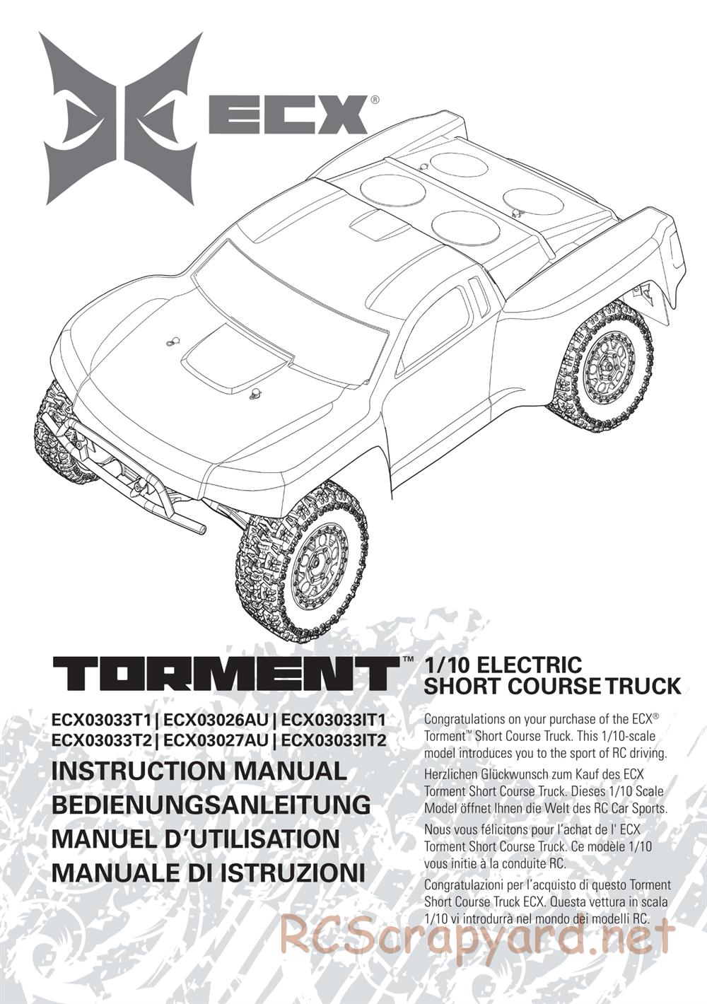 ECX - Torment 2WD - Manual - Page 1
