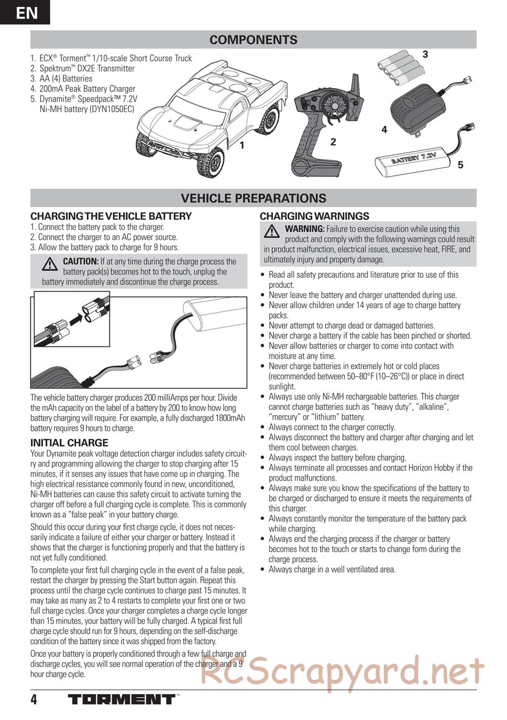 ECX - Torment 2WD - Manual - Page 4