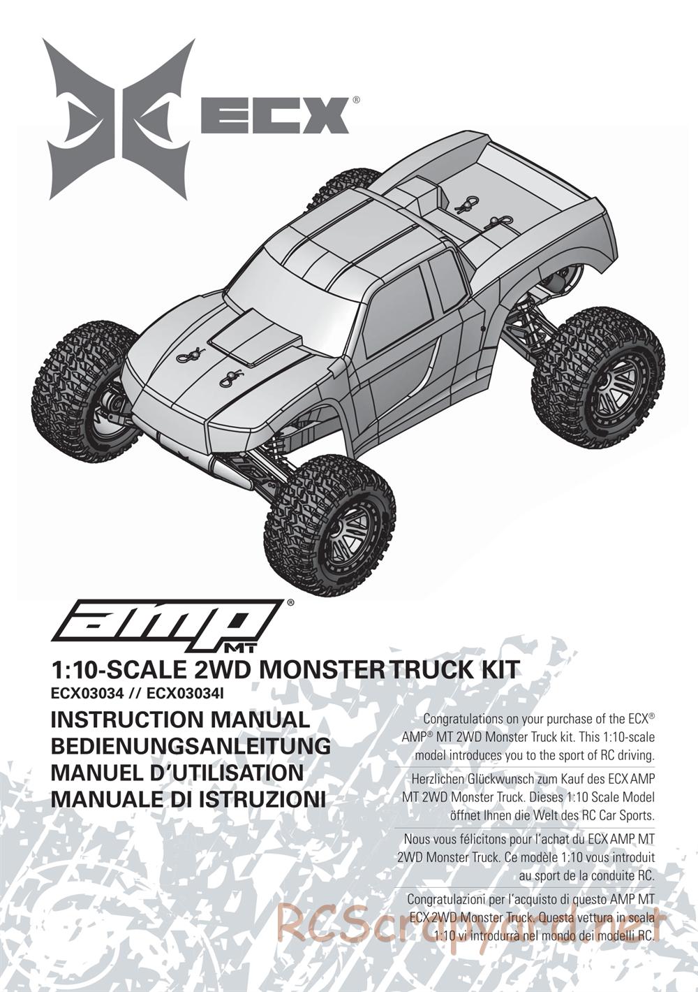 ECX - AMP 2WD Kit - Manual - Page 1