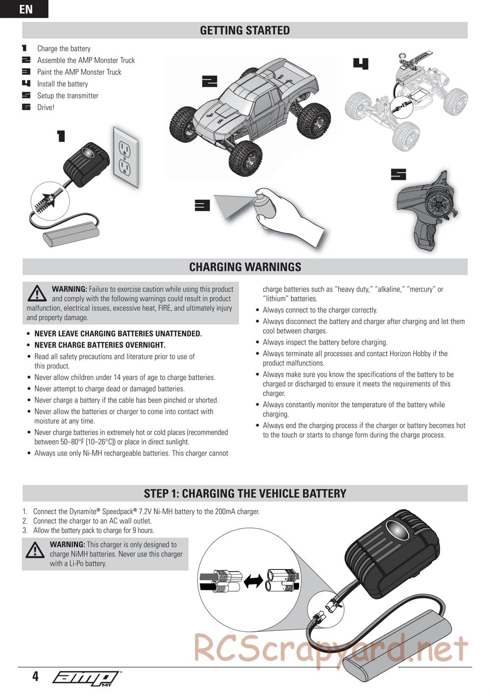 ECX - AMP 2WD Kit - Manual - Page 4