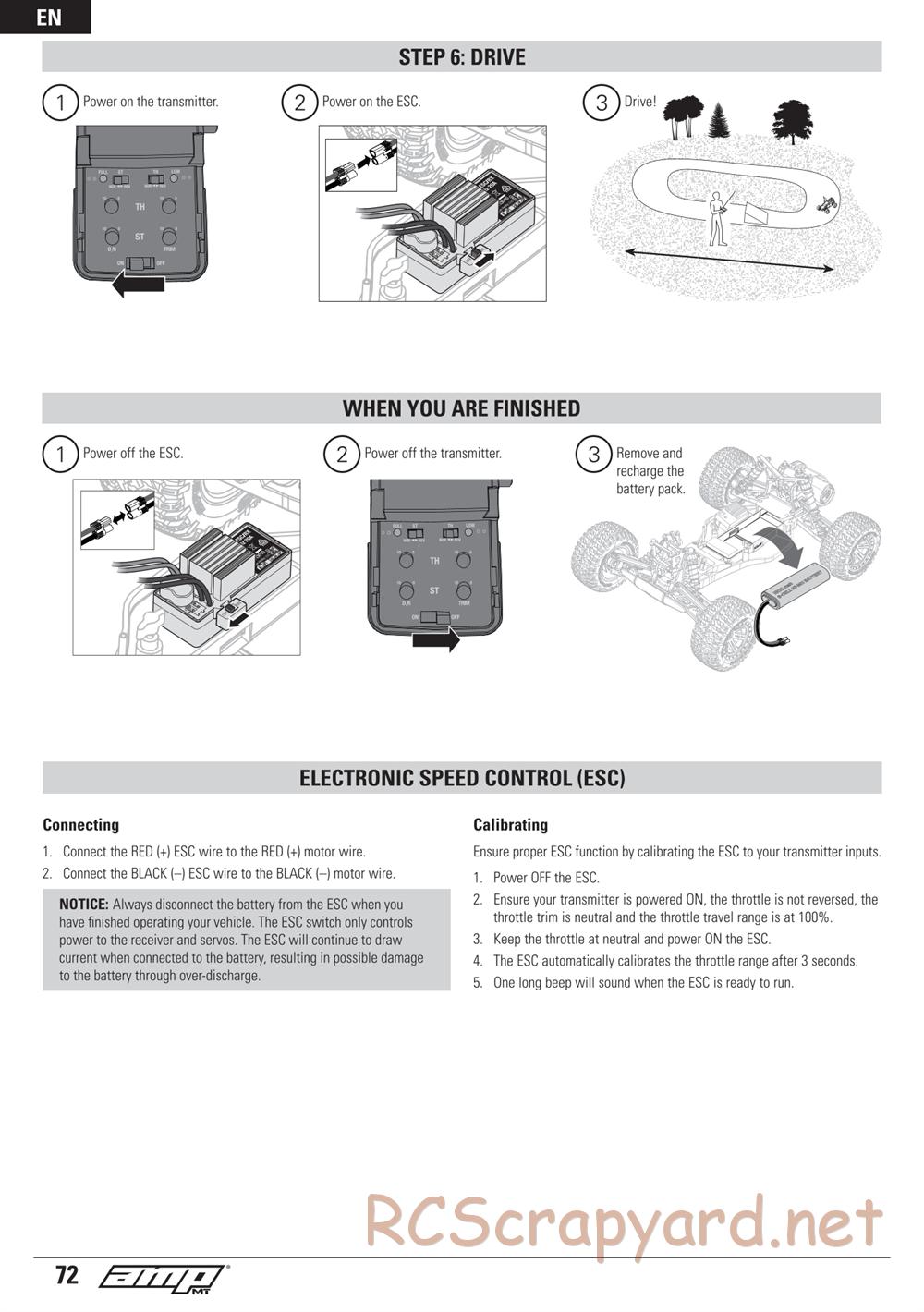 ECX - AMP 2WD Kit - Manual - Page 72