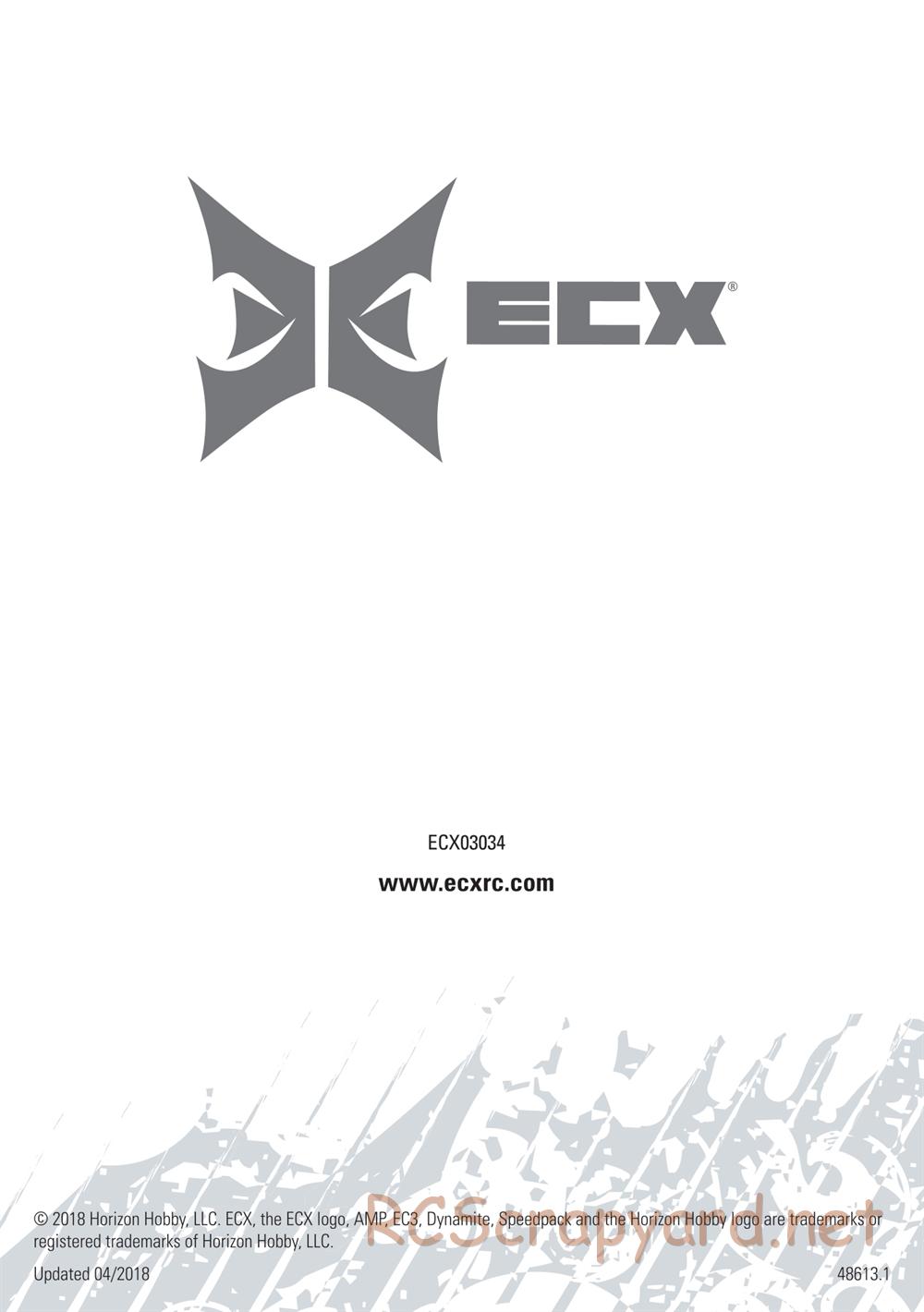 ECX - AMP 2WD Kit - Manual - Page 83