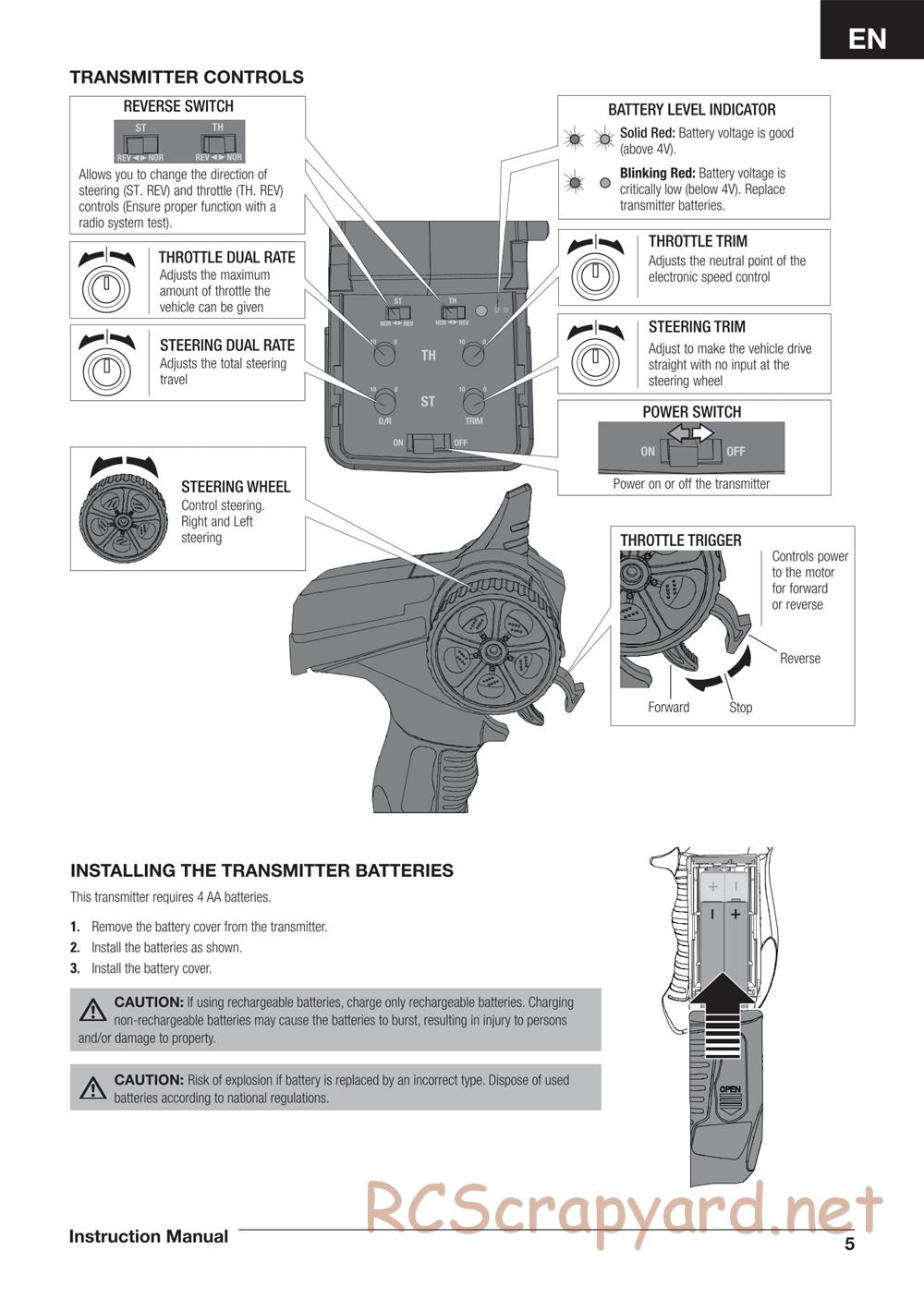 ECX - AMP Crush 2WD - Manual - Page 5