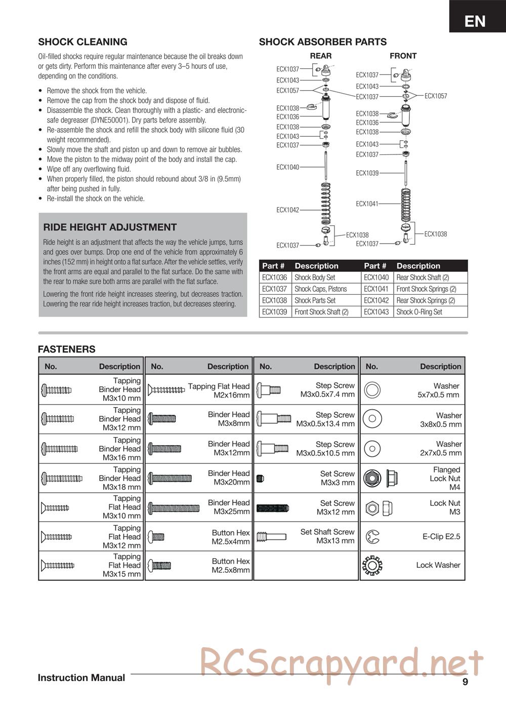 ECX - AMP Crush 2WD - Manual - Page 9