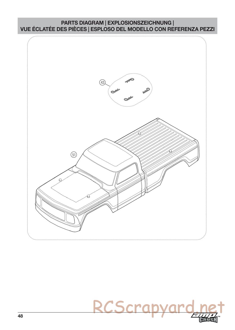 ECX - AMP Crush 2WD - Exploded View - Page 3