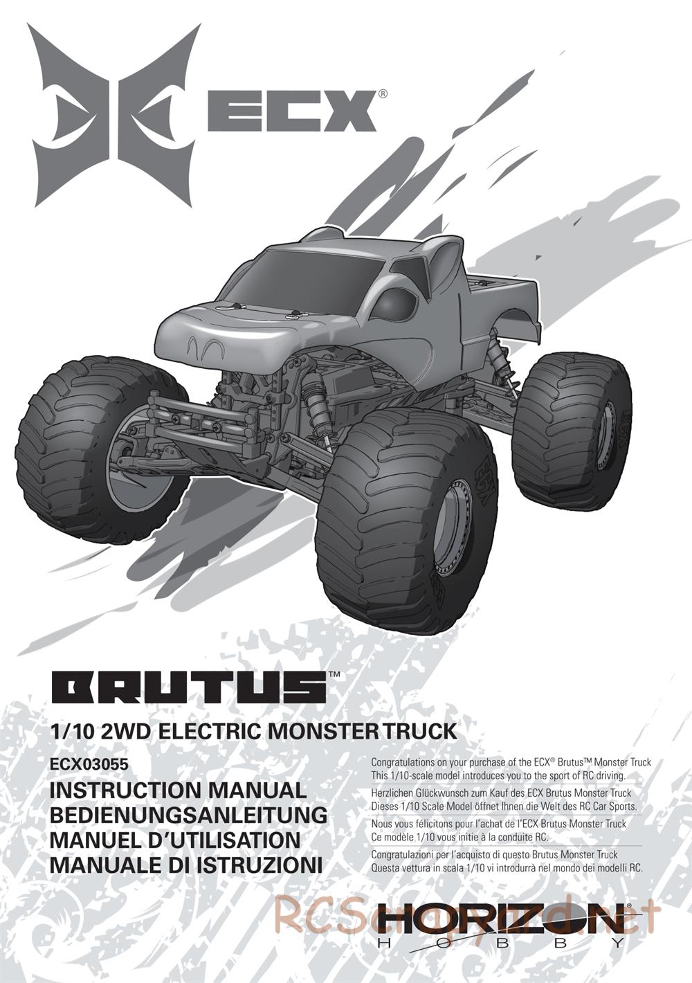 ECX - Brutus 2WD - Manual - Page 1