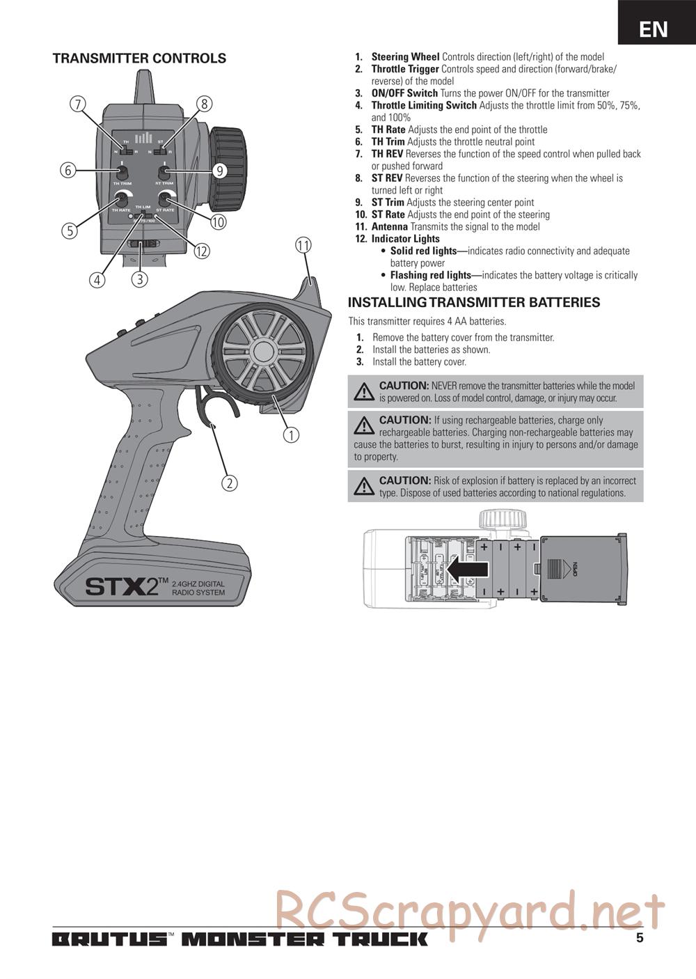 ECX - Brutus 2WD - Manual - Page 5