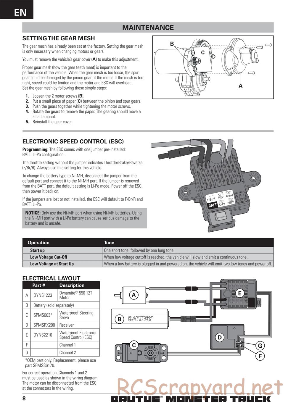 ECX - Brutus 2WD - Manual - Page 8