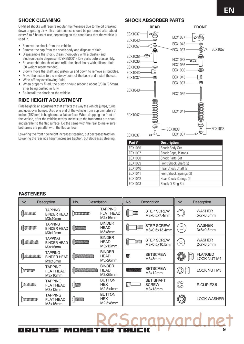 ECX - Brutus 2WD - Manual - Page 9