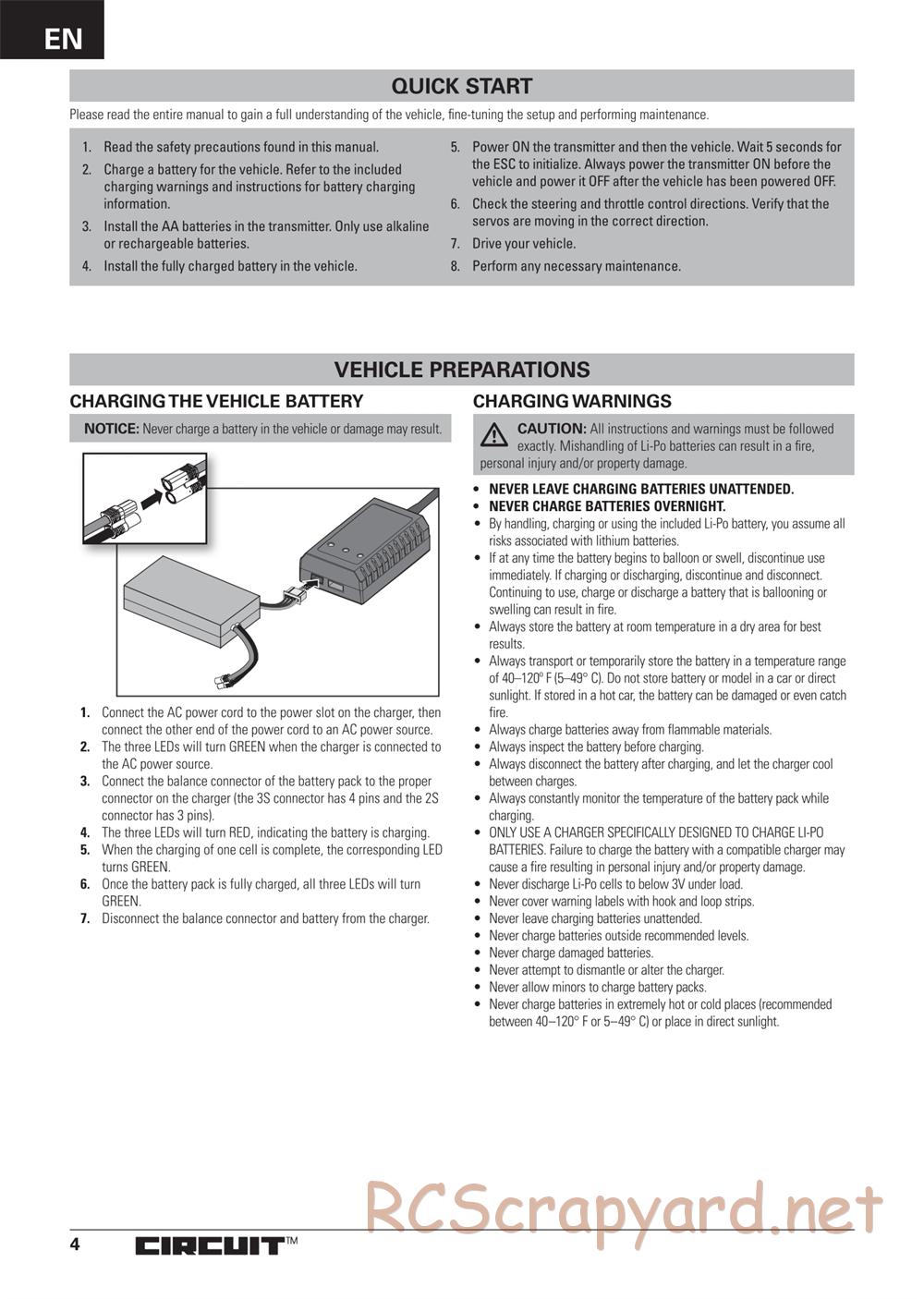 ECX - Circuit BD Li-Po 2WD - Manual - Page 4